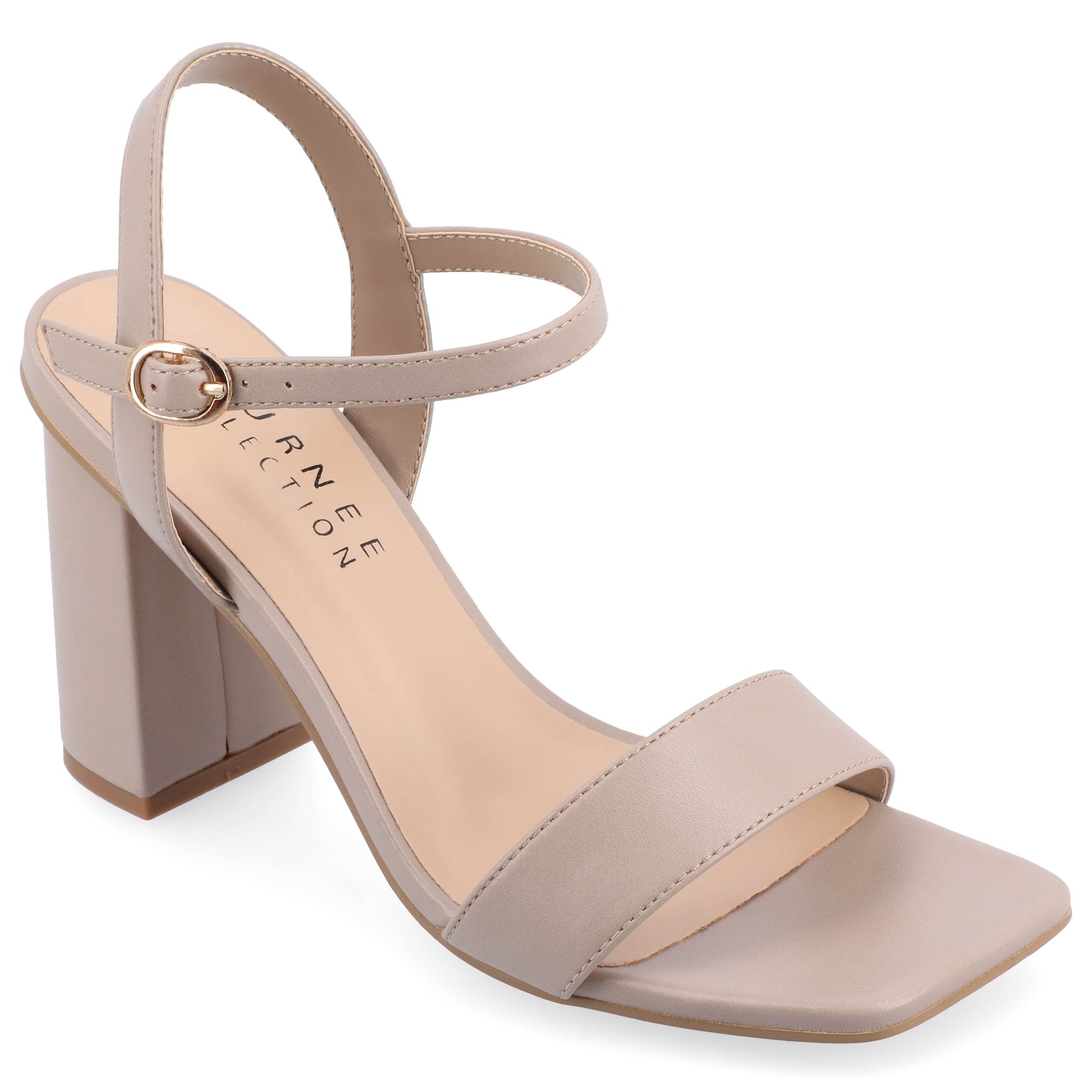Journee Womens Tivona Mid Heel Ankle Strap Dress Sandals, Widths Available