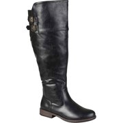 Journee Collection Womens Tori Stacked Heel Riding Boots, Calf Widths Available