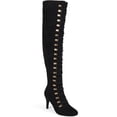 thumbnail image 1 of Journee Collection Womens Trill Faux Suede Pull On Over-The-Knee Boots, 1 of 4