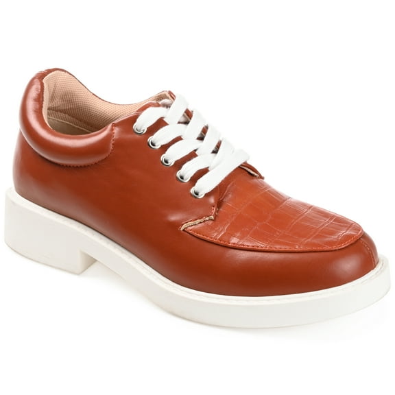 Journee Womens Aliah Lace Up Flats