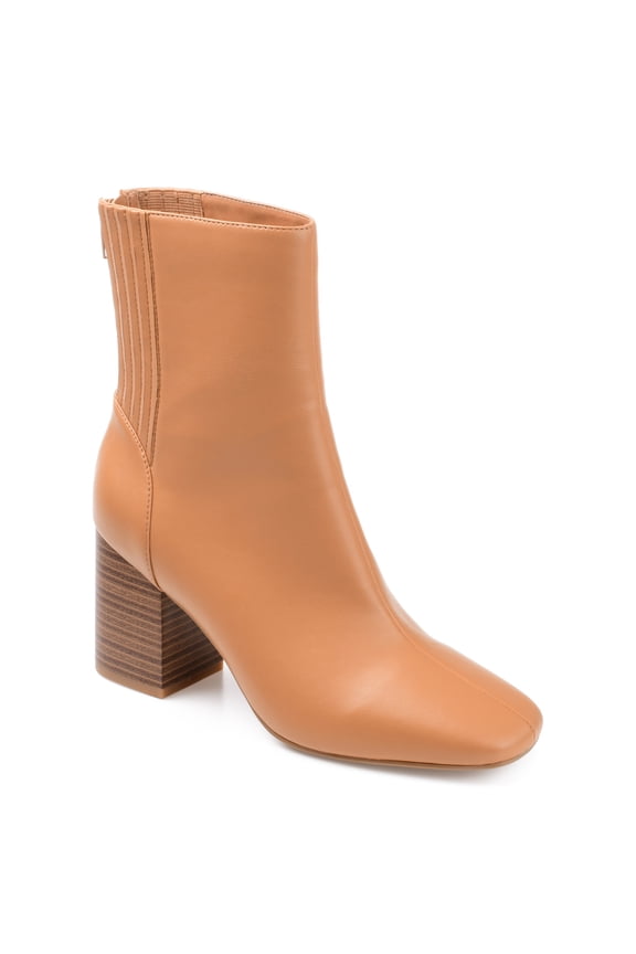 Womens Maize Back Heel Zip Stacked Heel Booties