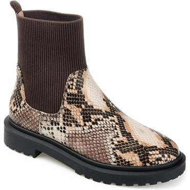 Journee Collection Womens Tru Comfort Foam Sabriel Bootie 8.5 Snake