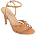 thumbnail image 1 of Journee Womens Vanita Multi Strap Stiletto Open Toe Dress Sandals, Widths Available, 1 of 9