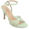 thumbnail image 1 of Journee Womens Vanita Multi Strap Stiletto Open Toe Dress Sandals, Widths Available, 1 of 9