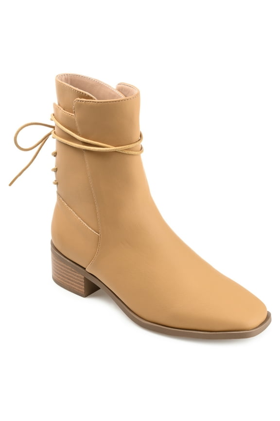 Collection Womens Vannder Tru Comfort Foam Inside Zip Stacked Heel Booties