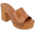 thumbnail image 1 of Journee Collection Womens Veda Tru Comfort Foam Platform Clog Open Toe Sandals, 1 of 7