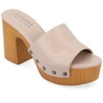 thumbnail image 1 of Journee Collection Womens Veda Tru Comfort Foam Platform Clog Open Toe Sandals, 1 of 7