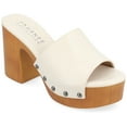 thumbnail image 1 of Journee Collection Womens Veda Tru Comfort Foam Platform Clog Open Toe Sandals, 1 of 7