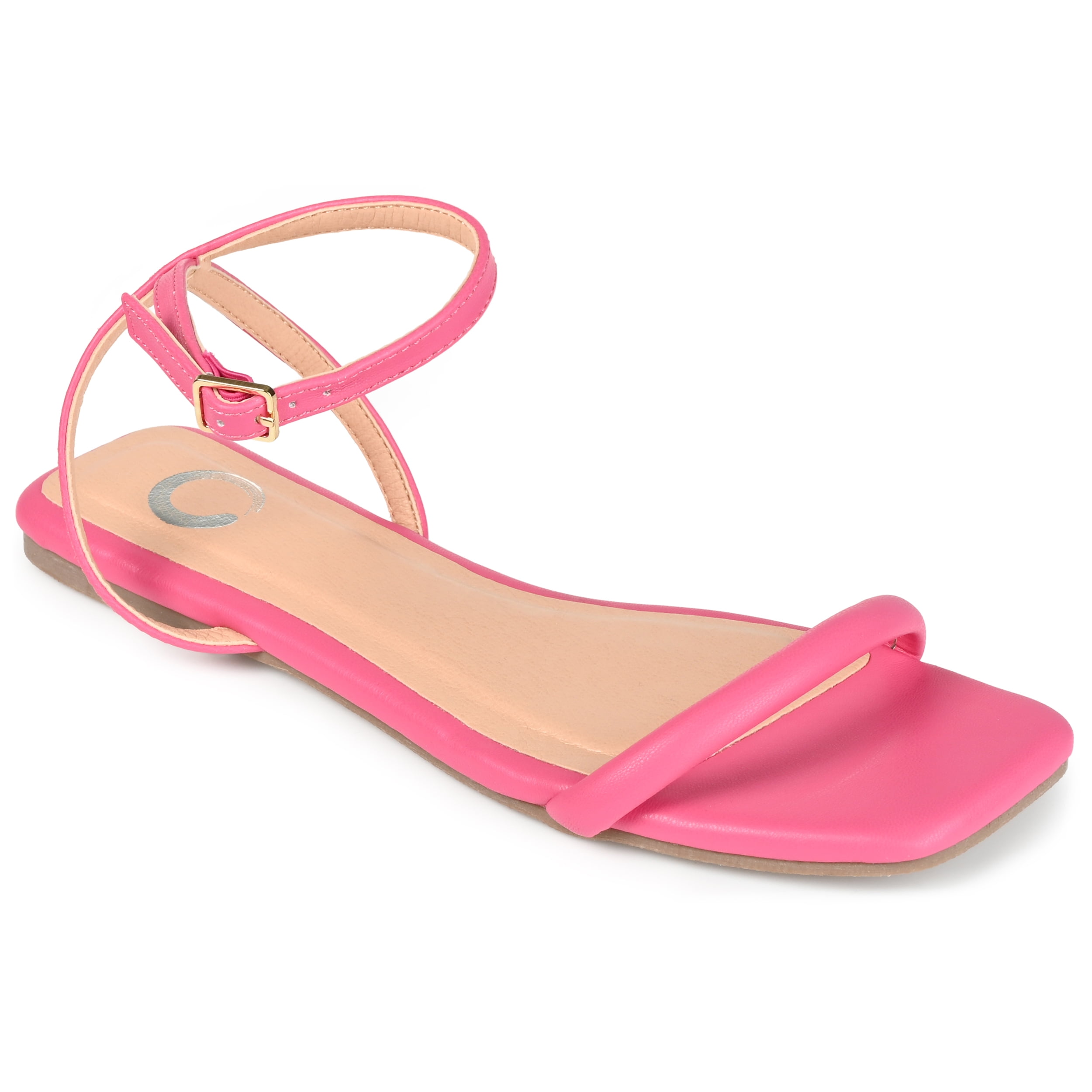 Journee Collection Womens Veena Ankle Strap Low Block Heel Sandals