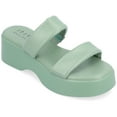 thumbnail image 1 of Journee Collection Womens Veradie Tru Comfort Foam Slip On Platform Sandals, 1 of 7