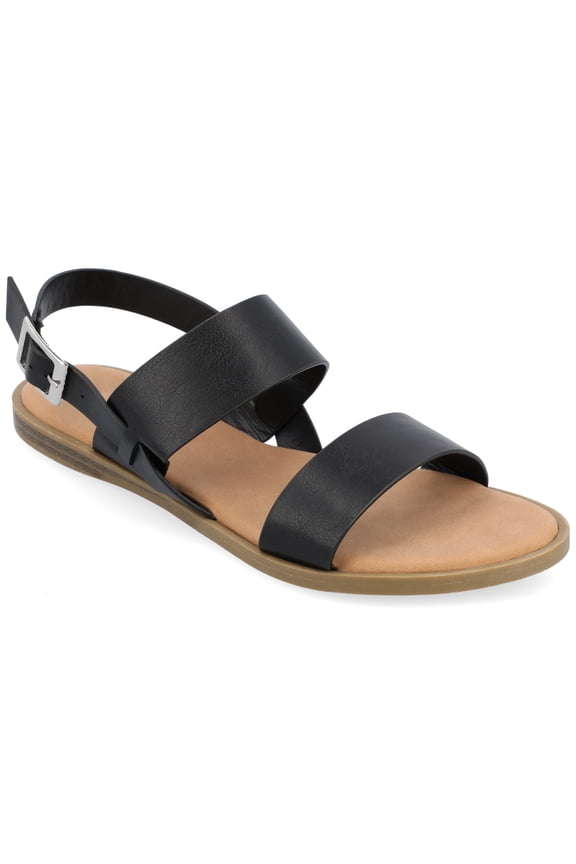 Womens Wide Width Lavine Multi Strap Flat Sandals