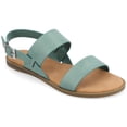thumbnail image 1 of Journee Womens Wide Width Lavine Multi Strap Flat Sandals, 1 of 10