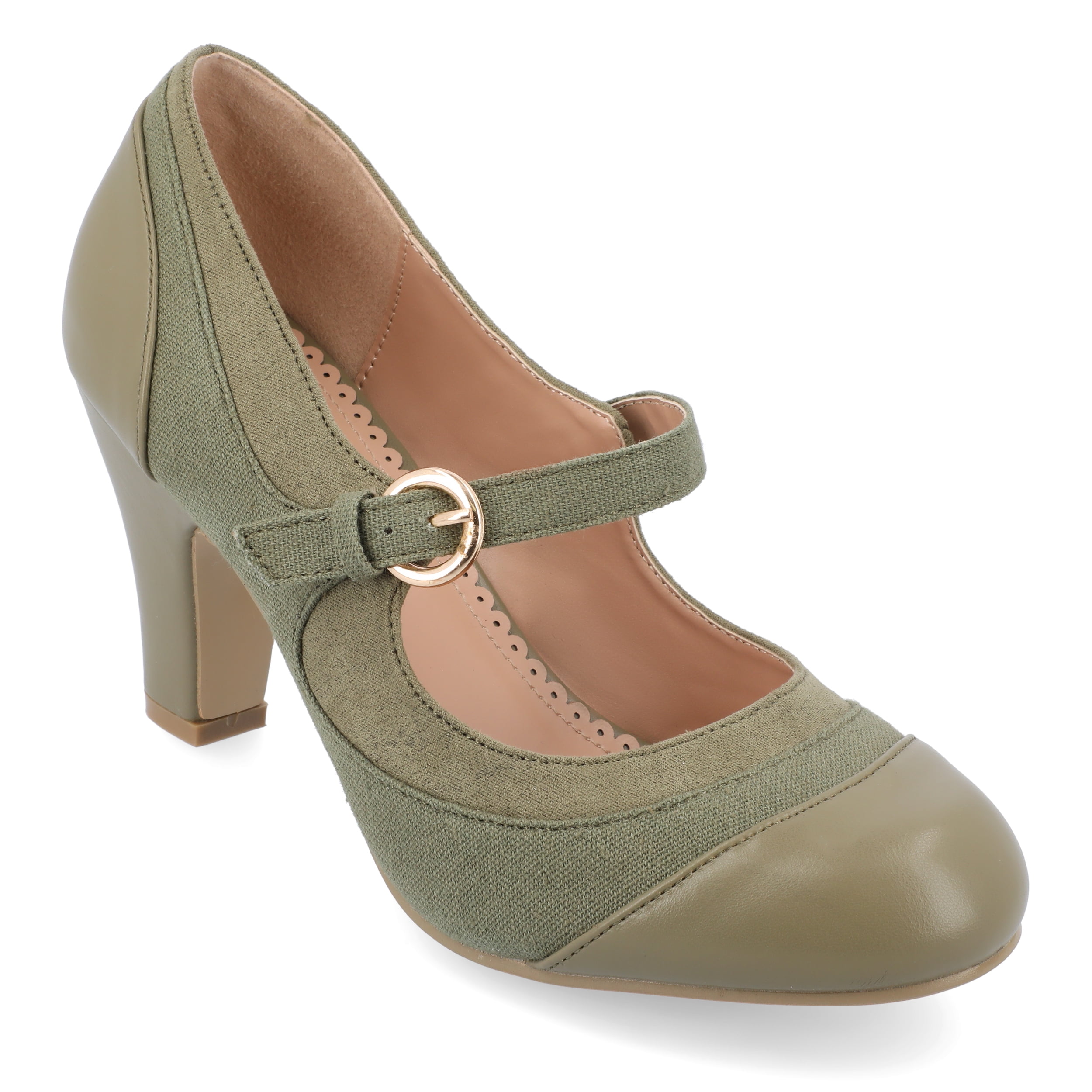 Wide mary jane heels sale