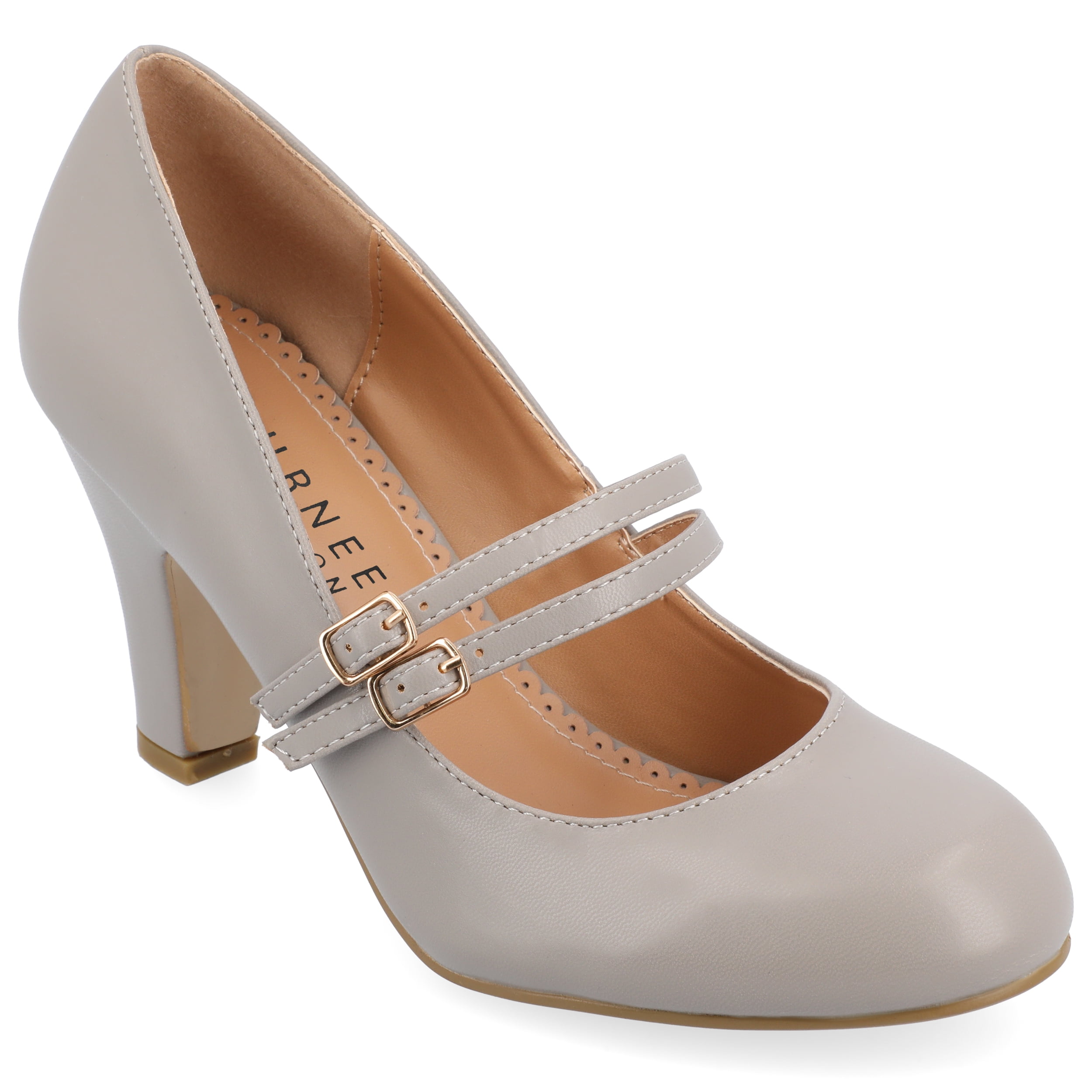 Journee Collection Womens Wide Width Windy Round Toe Block Heel