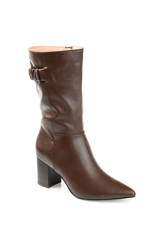 Collection Womens Wilo Tru Comfort Foam Wide Calf Stacked Heel Mid Calf Boots