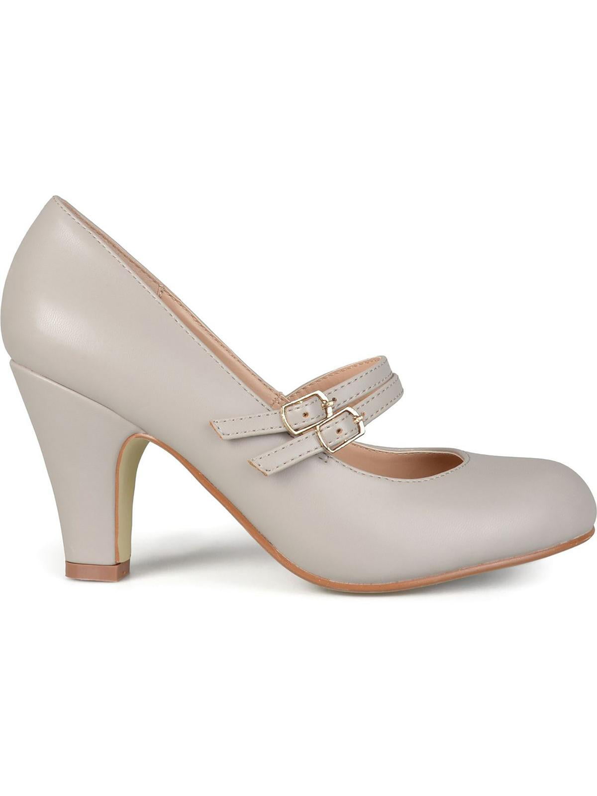 Journee Collection Womens Windy Round Toe Block Heel Mary Jane Pumps