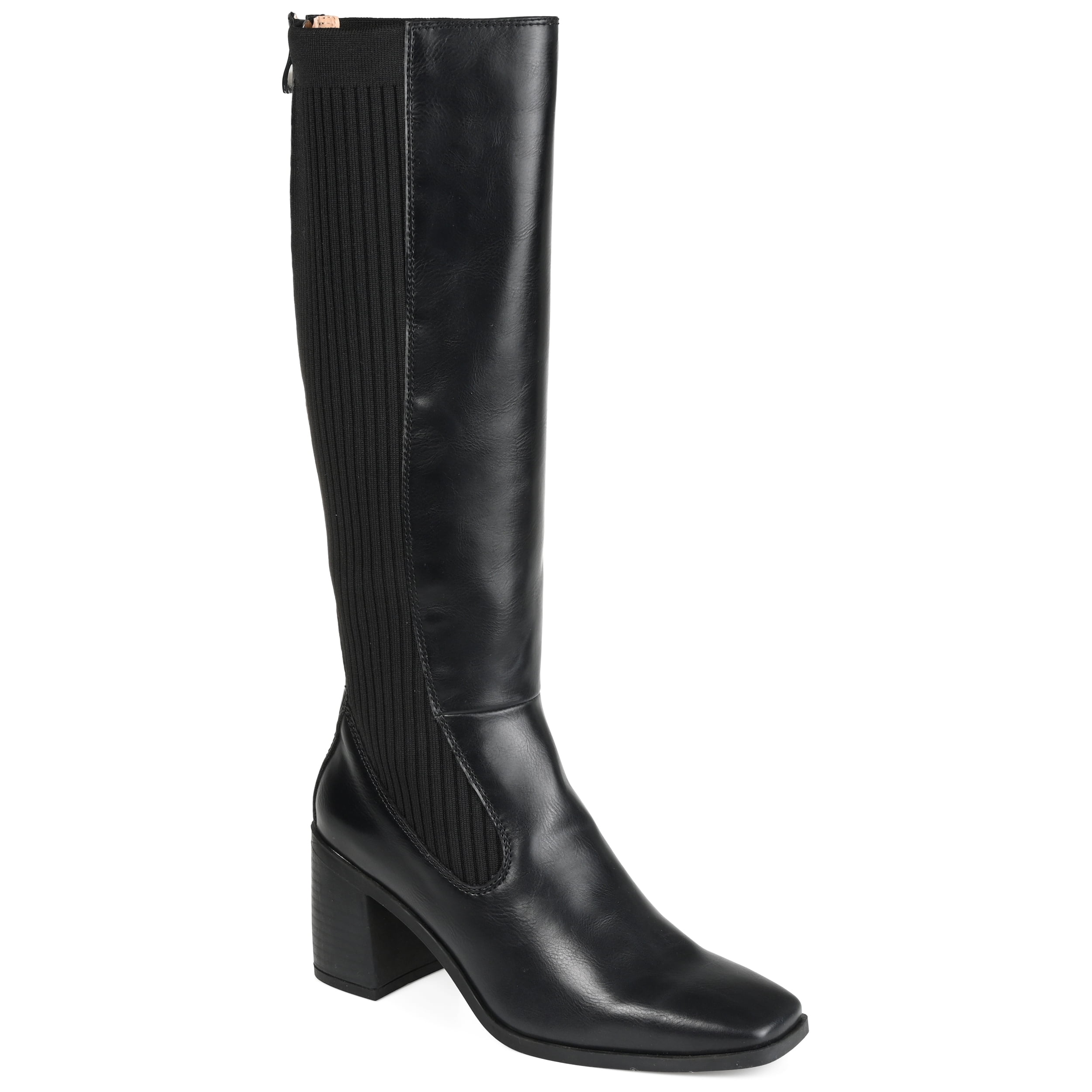 Journee Womens Winny Tru Comfort Foam Wide Calf Stacked Heel Knee High Boots Walmart