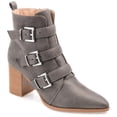 thumbnail image 1 of Journee Collection Womens Winsley Tru Comfort Foam Inside Zip Stacked Heel Booties, 1 of 6