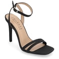 thumbnail image 1 of Journee Collection Womens Yevva Ankle Strap Stiletto Open Toe Pumps, 1 of 6