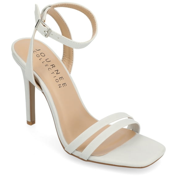 Journee Womens Yevva Ankle Strap Stiletto Open Toe Sandals