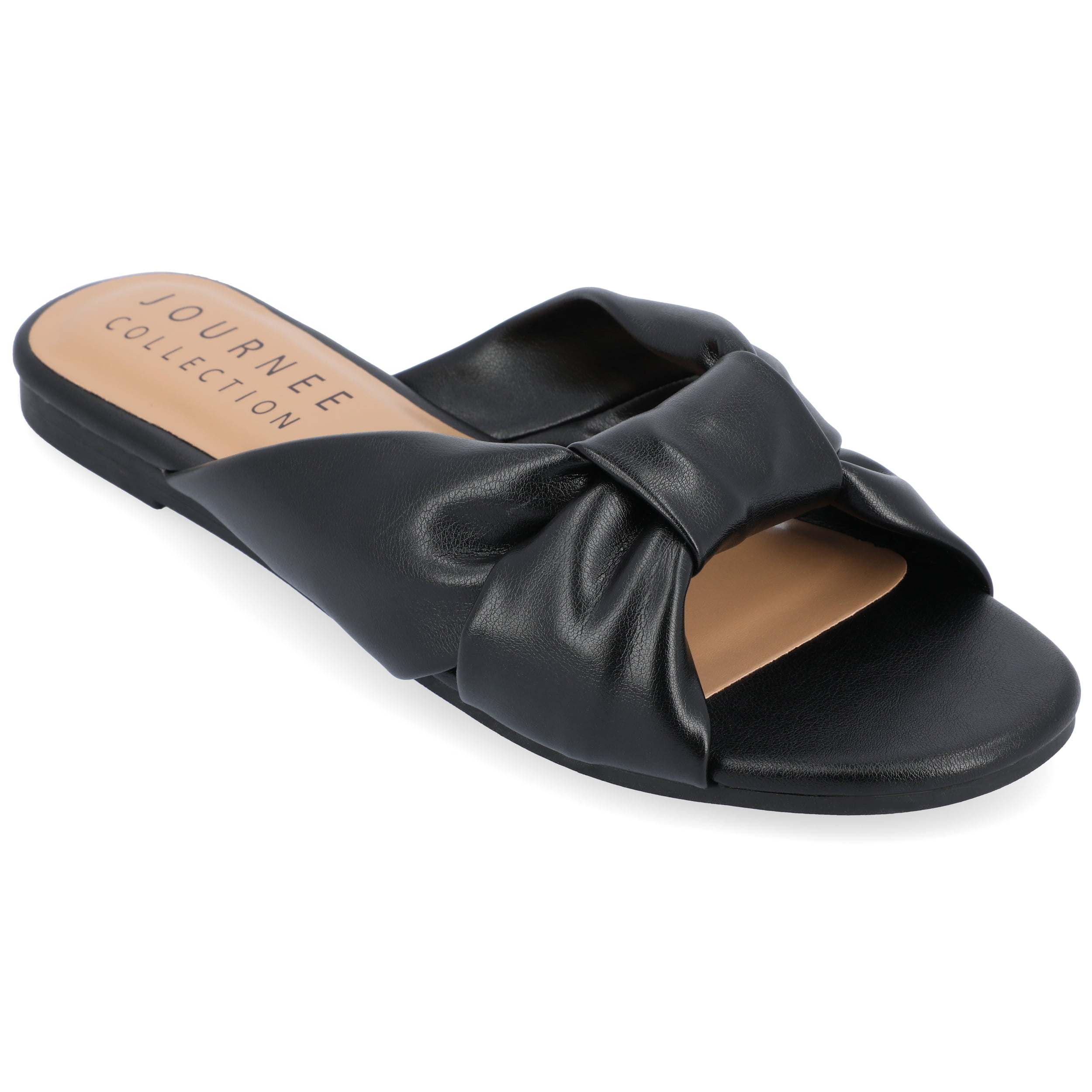 Journee Collection Womens Zetia Tru Comfort Foam Slip On Slide Sandals