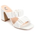 thumbnail image 1 of Journee Collection Womens Zoee Open Square Toe Block Heel Sandals, 1 of 6