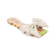 thumbnail image 1 of Journee Collection Womens kealla Faux leather Bow Slide Sandals, 1 of 3
