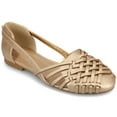 thumbnail image 1 of Journee Womens Ekko Slip On Round Toe Flat Sandals, Widths Available, 1 of 10