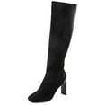 thumbnail image 1 of Journee Elisabeth Womens' Tru Comfort Block Heeled Boots, Black, 10 X-Wide, 1 of 1