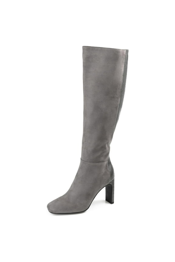 Elisabeth Womens' Tru Comfort Block Heeled Boots, Grey, 8.5 X-Wide