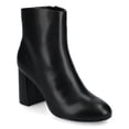 thumbnail image 1 of Journee Kit Stacked Heel Pointed Toe Inside Zipper Comfort Dress Booties, 1 of 9
