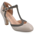 thumbnail image 1 of Journee Olina Women's Mary Jane Heels Color: Gray Size: 9, 1 of 4