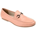thumbnail image 1 of Journee Signature Womens Genuine Leather Giia Loafer Round Toe Slip On Flats, 1 of 8