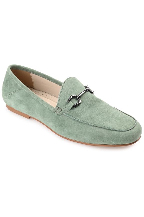 Signature Womens Genuine Leather Giia Loafer Round Toe Slip On Flats