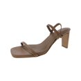 thumbnail image 1 of Journee Signature Womens Lenonn Leather Square Toe Heels, 1 of 3