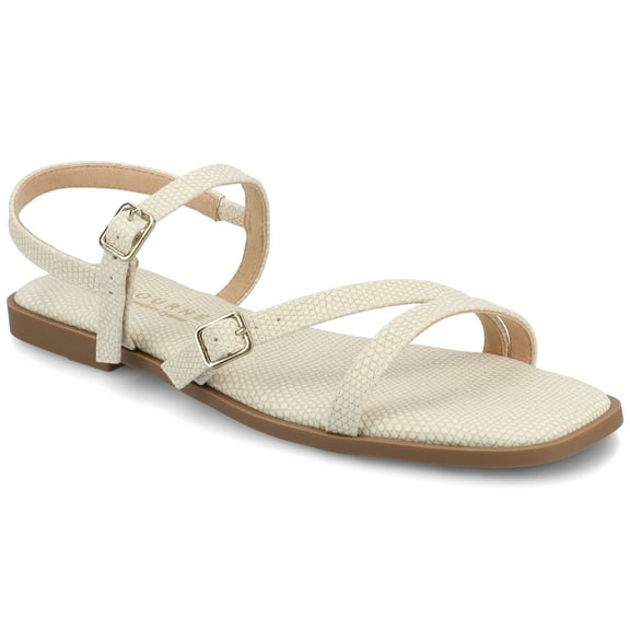 Journee Women's Brianna Open Toe Ankle Strap Sandals