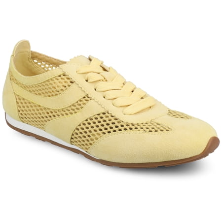 Journee Women's Chasse Mesh Round Toe Lace Up Sneakers