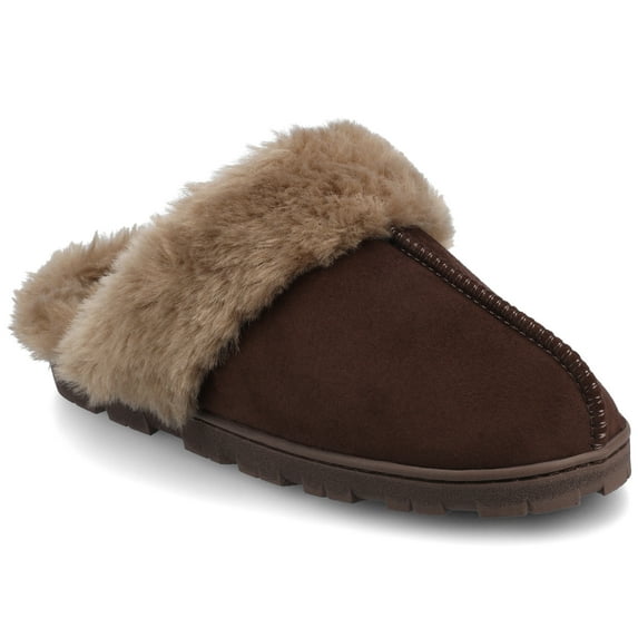 Journee Women's Kalli Slip On Round Toe Scuff Slippers