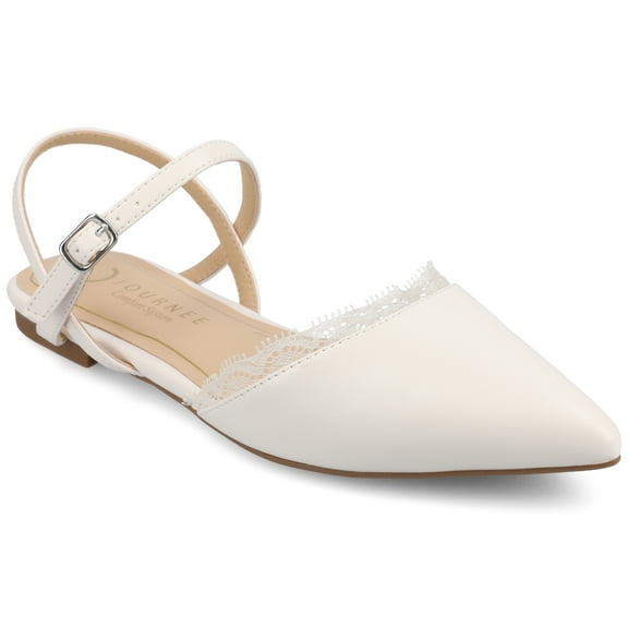 Journee Women's Martine SuperNatural Shades Buckle Pointed Toe Flats