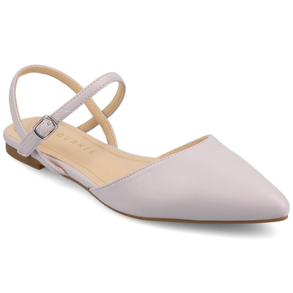 Journee Women's Martine SuperNatural Shades Buckle Pointed Toe Flats
