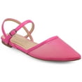 thumbnail image 1 of Journee Women's Martine SuperNatural Shades Buckle Pointed Toe Flats, 1 of 10