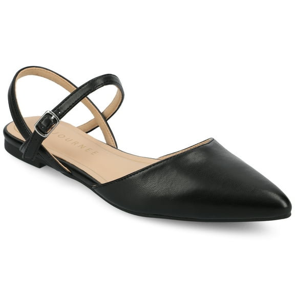 Journee Women's Martine SuperNatural Shades Buckle Pointed Toe Flats