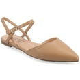 thumbnail image 1 of Journee Women's Martine SuperNatural Shades Narrow Width Buckle Pointed Toe Flats, 1 of 10