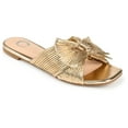 thumbnail image 1 of Journee Womens Serlina Slide Flat Sandals, Widths Available, 1 of 9