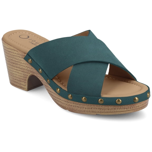 Journee Women's Silvana Open On Round Toe Clogs