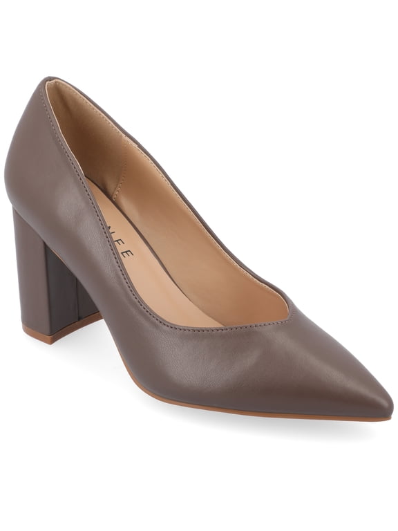 Women's Simonne SuperNatural Shades Wide Width Block Heel Pointed Toe Pumps