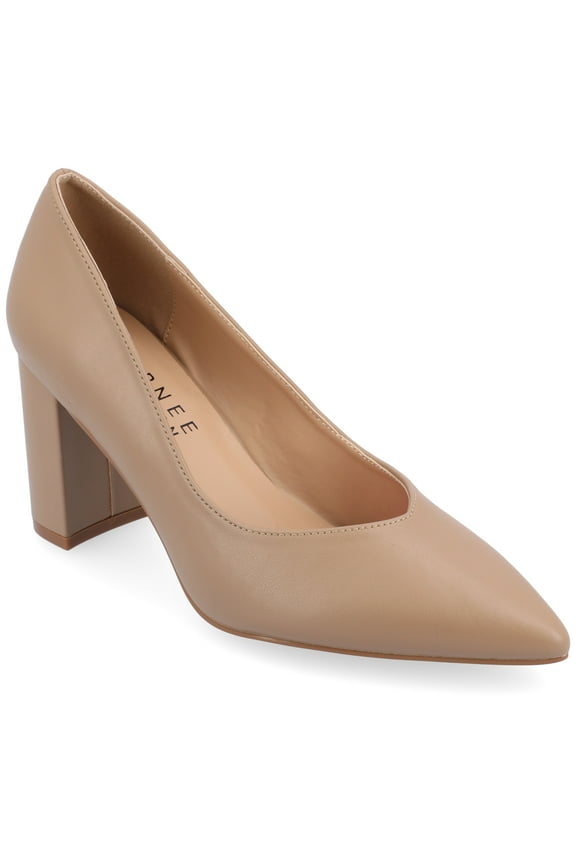 Women's Simonne SuperNatural Shades Wide Width Block Heel Pointed Toe Pumps