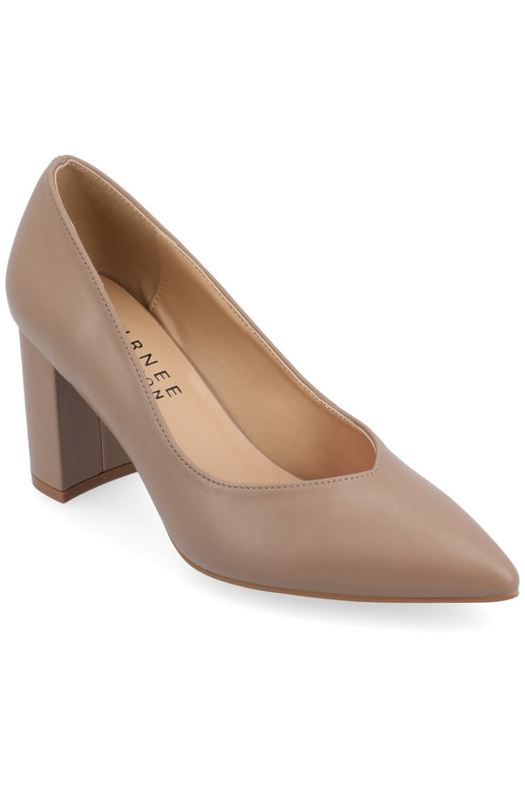 Women's Simonne SuperNatural Shades Wide Width Block Heel Pointed Toe Pumps