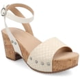 thumbnail image 1 of Journee Women's Vanessa Open Toe Platform Clog Heels, 1 of 9