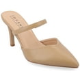 thumbnail image 1 of Journee Women's Yvon SuperNatural Shades Narrow Width Pointed Toe Mule Pumps, 1 of 9